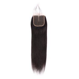 center wig remy hair 4x4 straight closure