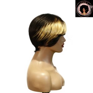 center wig machine made #27 wig remy hair h016