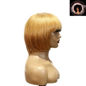 center wig machine made color wig remy hair