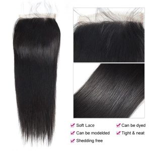 center wig remy hair 5x5 hd closure