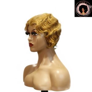 center wig machine made #27 wig remy hair h001