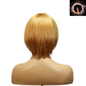 center wig machine made color wig remy hair