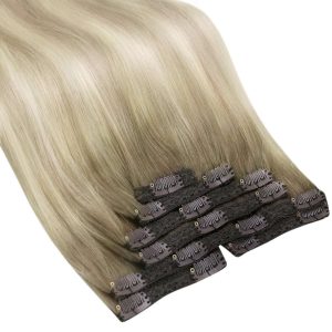center wig asian raw hair straight clip in hair extensions