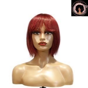 center wig machine made color wig remy hair