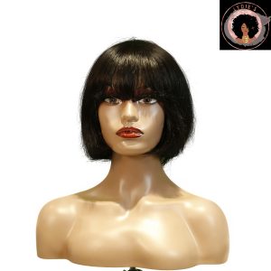 center wig machine made color wig remy hair