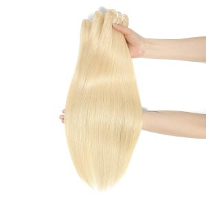 center wig asian raw hair #613 straight hair extensions