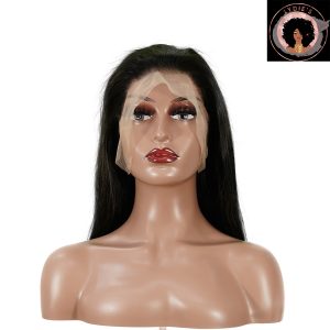 center wig 13x4 straight bob lace front wig natural black asian raw hair