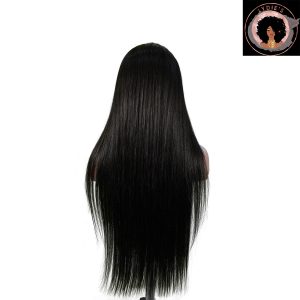 center wig natural black asian raw hair 13x6 hd lace front wig straight human hair wig