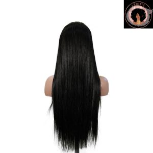 center wig 13x6 double drams straight lace front wig black remy hair
