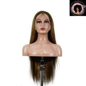 center wig 13x4 straight lace front wig m4&27 highlight remy hair 26 inch