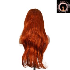 center wig 13x4 straight lace front wig 350 orange 26 inch remy hair