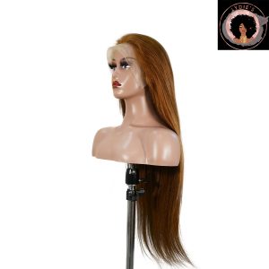 center wig 13x4 straight lace front wig 30 brown 26 inch remy hair