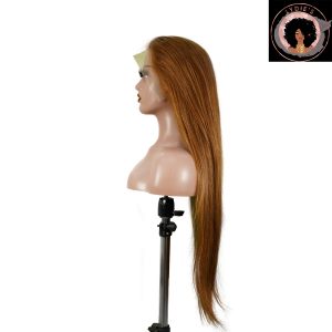center wig 13x4 straight lace front wig 30 brown 26 inch remy hair