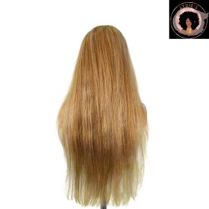 center wig 13x4 straight lace front wig 8&27 honey blonde highlight 26 inch remy hair