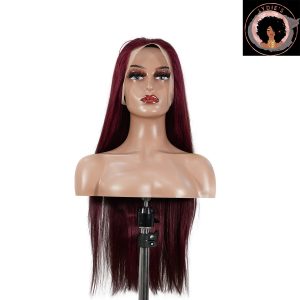 center wig 13x4 straight lace front wig 99j color 26 inch remy hair