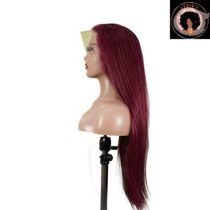 center wig 13x4 straight lace front wig 99j color 26 inch remy hair