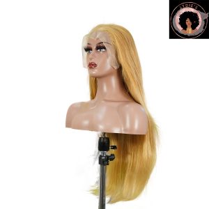 center wig 13x4 straight lace front wig 27 honey blonde remy hair