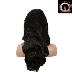 center wig 13x4 body wave lace front wig natural black remy hair