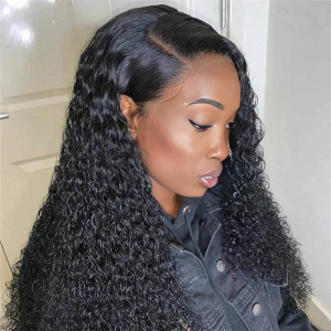 center wig 13x4 jerry curly lace front wig natural black remy hair