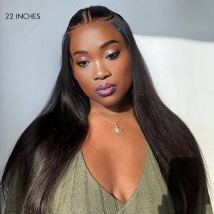 center wig natural black asian raw hair 6x7 hd lace closure straight human hair wig